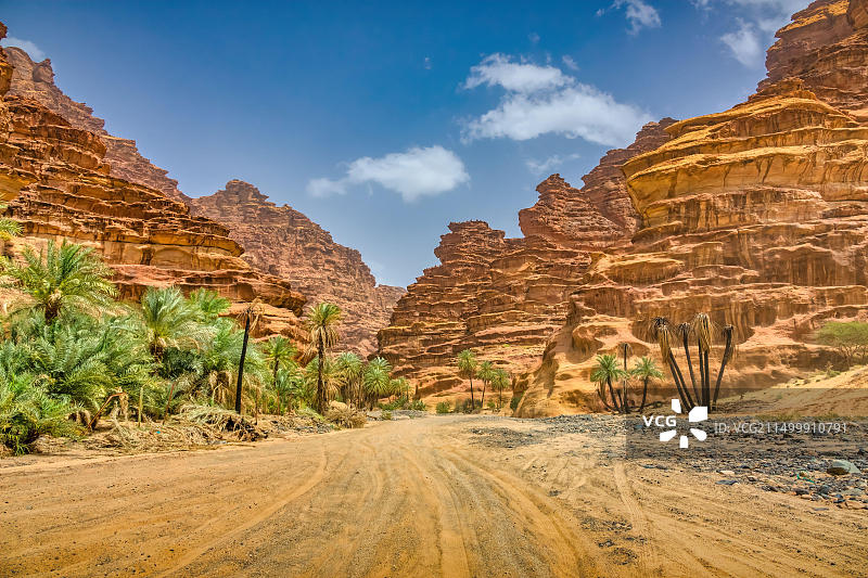 沙特阿拉伯塔布克省迪萨绿洲图片素材