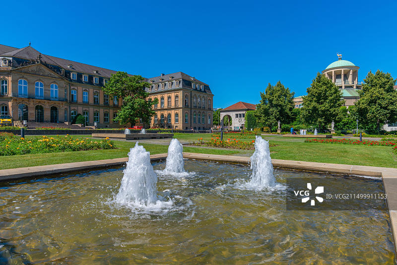 德国斯图加特上城堡花园图片素材