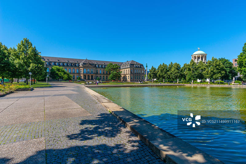 德国斯图加特上城堡花园图片素材