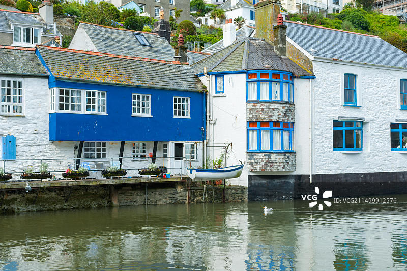 波尔佩罗：康沃尔郡南部的大型村庄和渔港图片素材