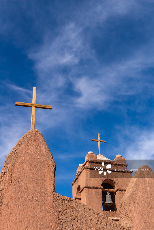 智利圣佩德罗·德·阿塔卡马教堂图片素材