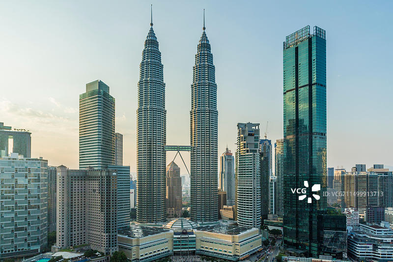 马来西亚吉隆坡双子塔图片素材