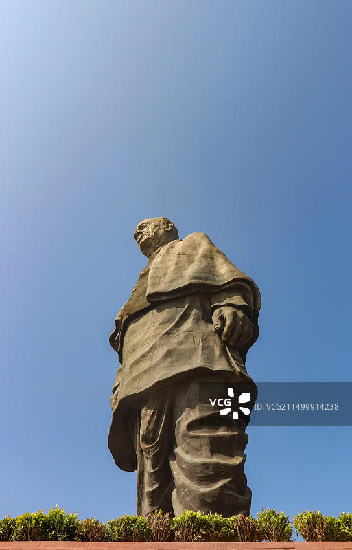 印度独立运动领袖萨达尔·瓦拉巴伊·帕特尔雕像，世界最高雕像，高182米，位于古吉拉特邦纳尔默达图片素材