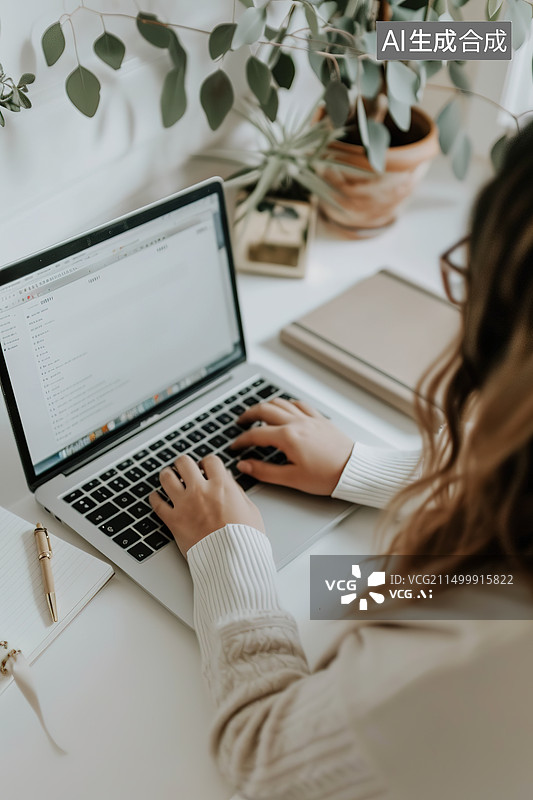 【AI数字艺术】居家办公工作计划图片素材