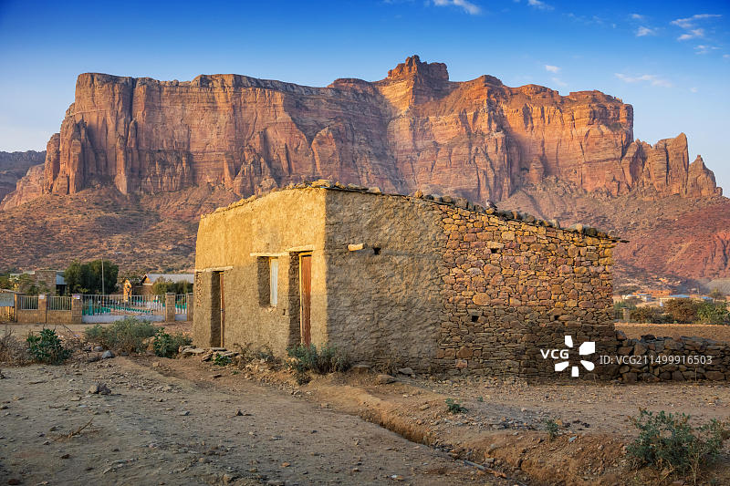 埃塞俄比亚提格雷州霍岑地区的村庄房屋图片素材