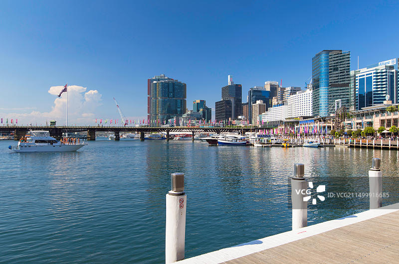 澳大利亚新南威尔士州悉尼巴兰加鲁和达令港（太平洋）图片素材