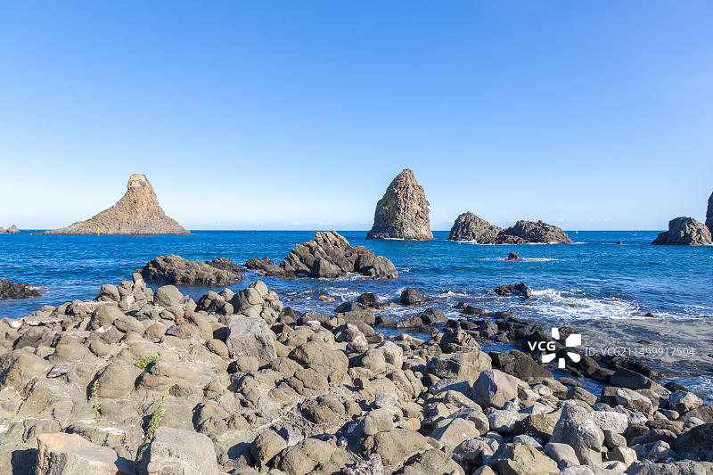 意大利西西里卡塔尼亚的阿奇特雷扎图片素材