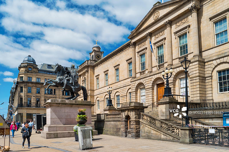 苏格兰爱丁堡市中心的苏格兰国家档案馆。图片素材