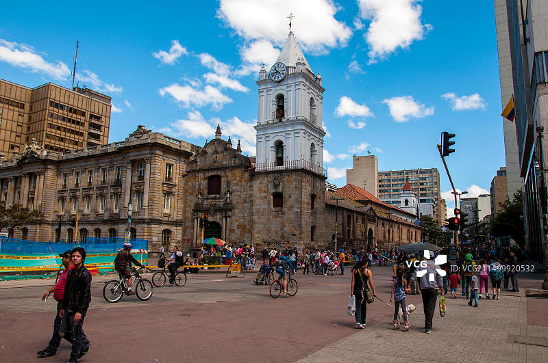 波哥大的城市街道图片素材