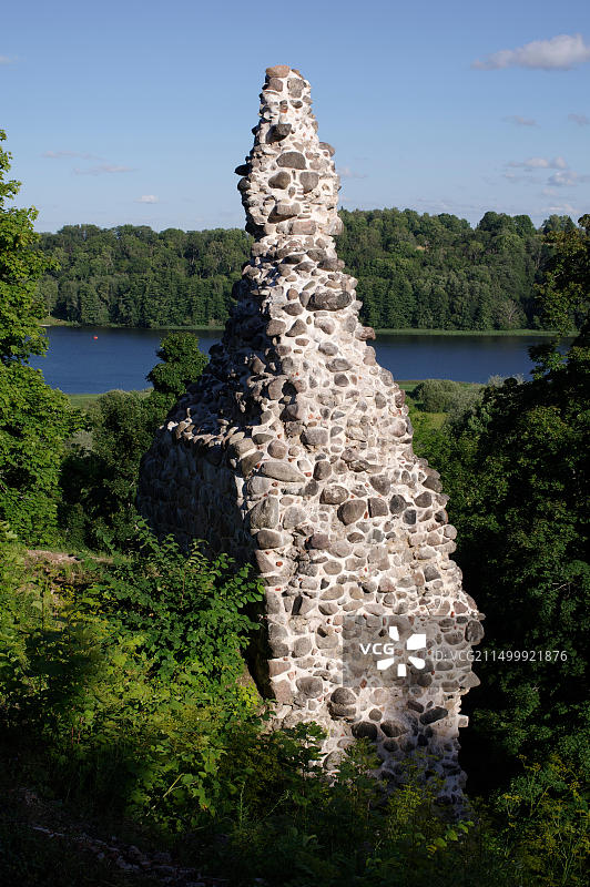 维良迪城堡遗址，爱沙尼亚图片素材
