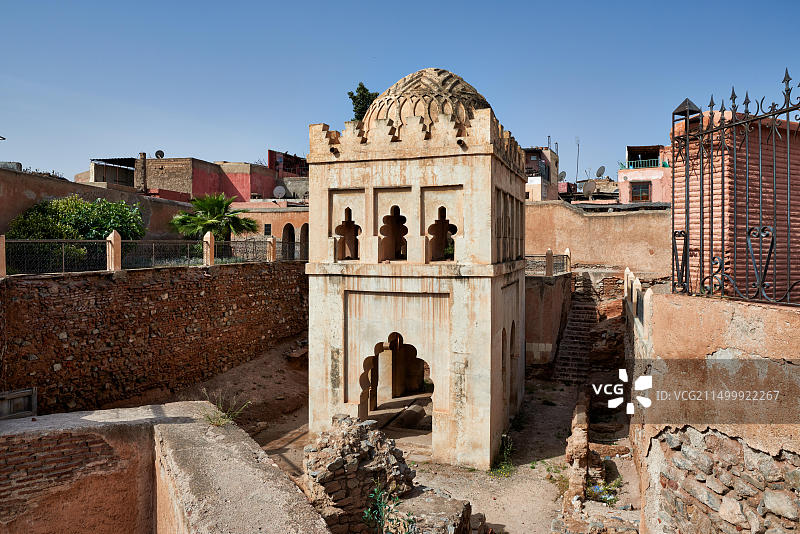 摩洛哥马拉喀什的Almoravid Koubba图片素材