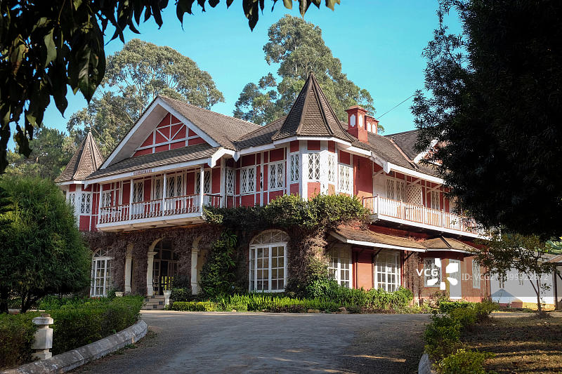 缅甸彬乌伦：建于1904年的Candacraig酒店，前身为孟买-缅甸贸易总部图片素材