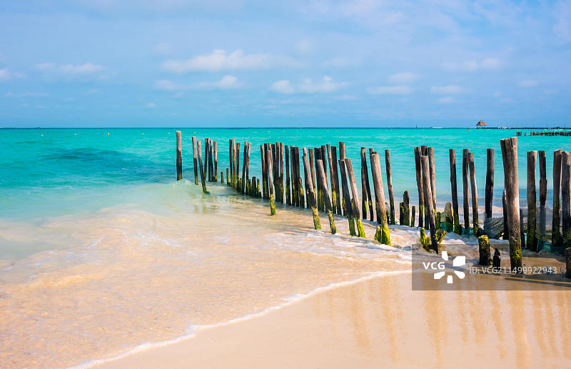 墨西哥女人岛北海滩风光图片素材