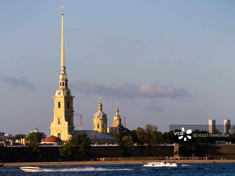 俄罗斯圣彼得堡：彼得保罗大教堂图片素材