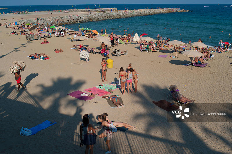 巴塞罗那海滩图片素材