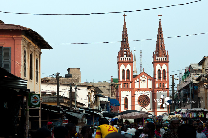 多哥洛美德国殖民时期大教堂图片素材