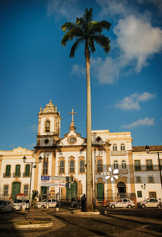 巴西萨尔瓦多邦芬教堂的庭院图片素材