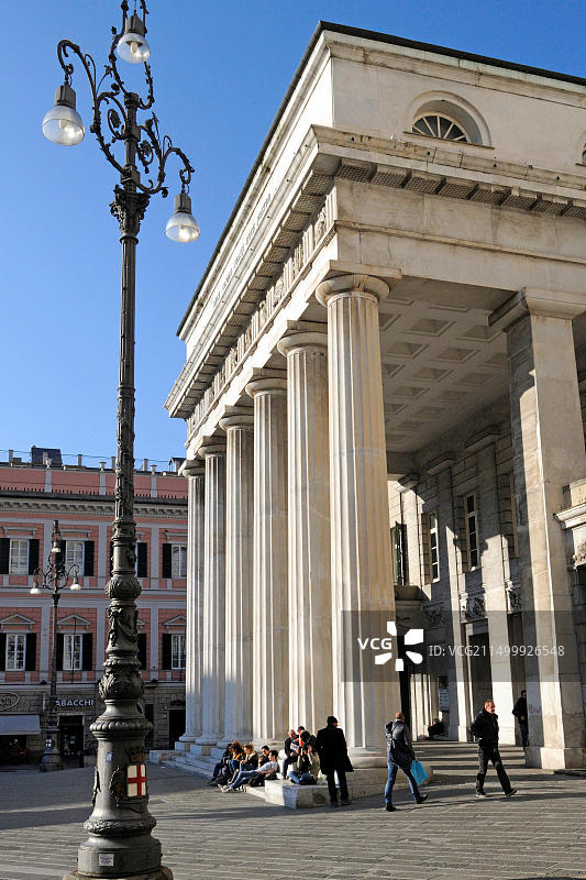 意大利热那亚卡洛·费利切歌剧院图片素材