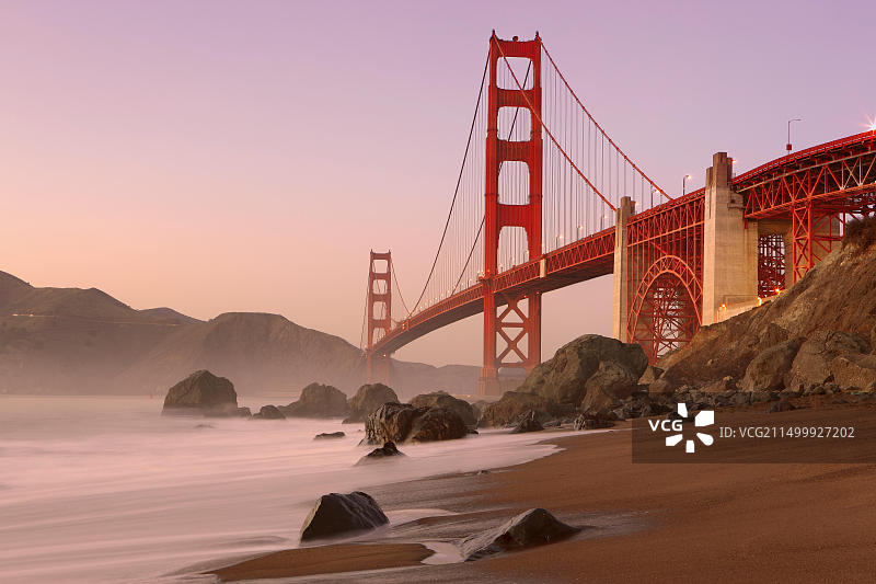 上周六马歇尔海滩的平静景色图片素材