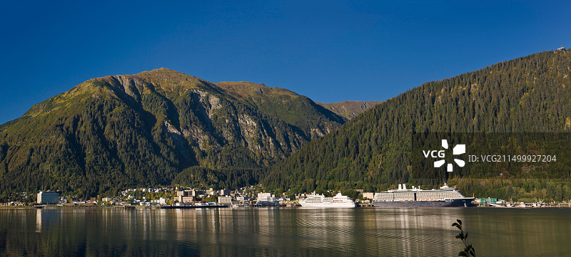 夏季阿拉斯加朱诺市中心图片素材