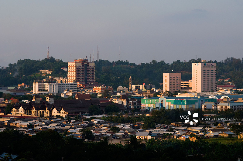 印度尼西亚巴淡岛的航拍图片素材