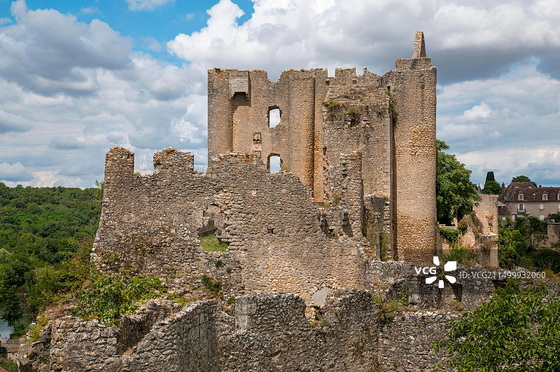 昂格勒斯-苏尔-安格林城堡遗址，法国图片素材