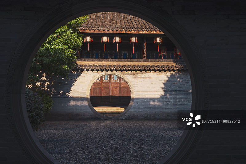 浙江杭州胡雪岩故居 江南园林图片素材