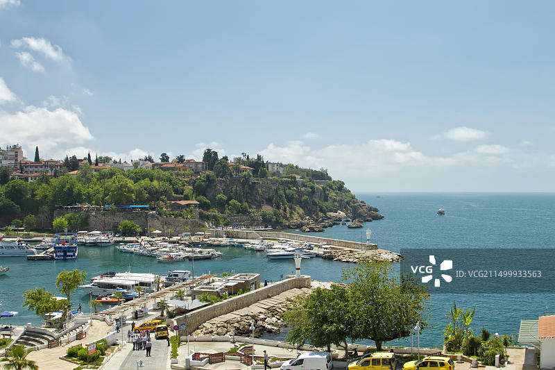 老城区海湾港口入口图片素材