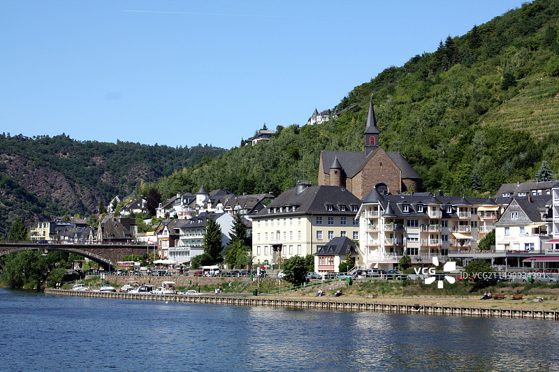德国摩泽尔河畔的科赫姆图片素材