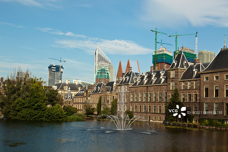 海牙莫瑞泰斯皇家美术馆和国会大厦图片素材