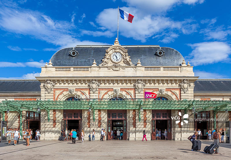 尼斯城站：法国尼斯的主要火车站图片素材