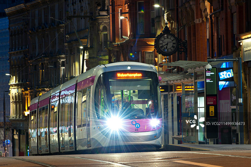 伯明翰至伍尔弗汉普顿的电车系统图片素材