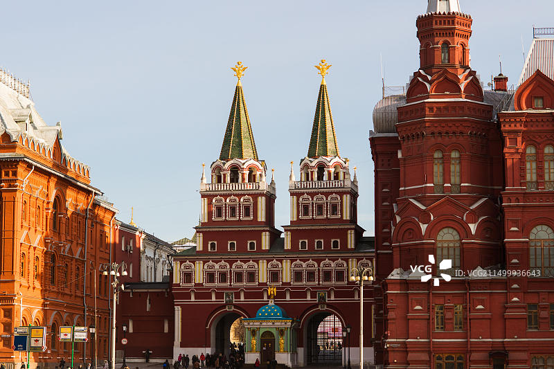 莫斯科红场的复活门图片素材