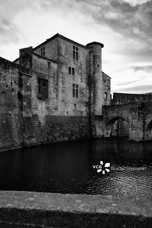 艾格莫尔特，卡马尔格湿地，加尔省，朗格多克-鲁西永，法国图片素材