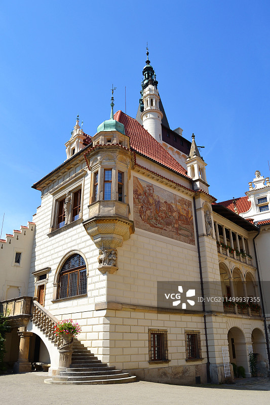 捷克共和国普鲁霍尼采城堡图片素材