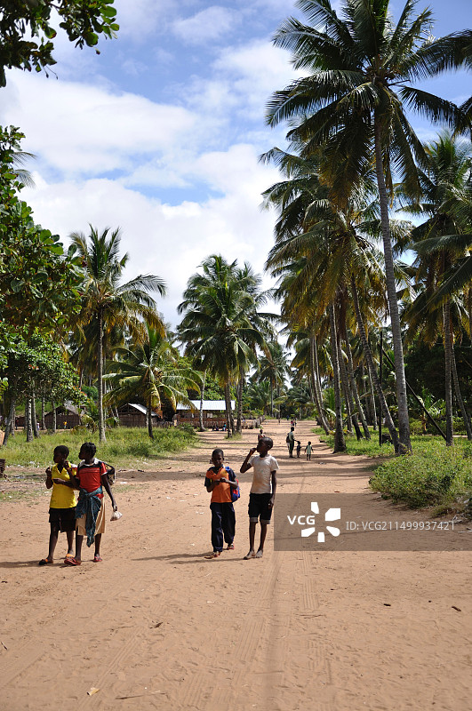 利戈戈是位于伊尼扬巴内地区印度洋沿岸的一个村庄图片素材