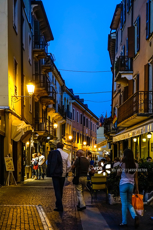 加尔达湖滨佩斯基耶拉，威尼托，意大利，欧洲图片素材