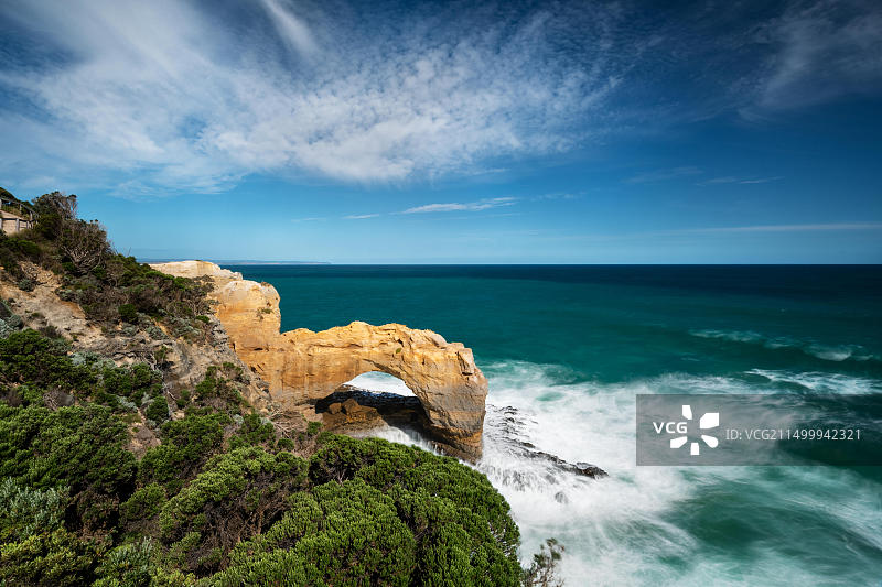 坎贝尔港国家公园的拱门海岸景观图片素材
