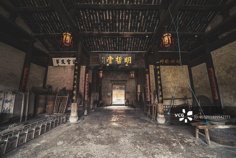 浙江富阳龙门古镇 明哲堂图片素材