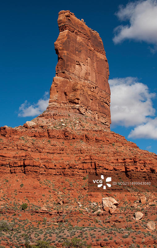 犹他州南部众神谷的城堡孤丘图片素材