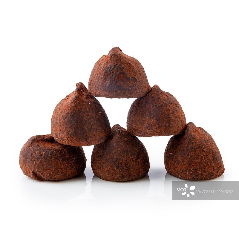 松露黑巧克力图片素材