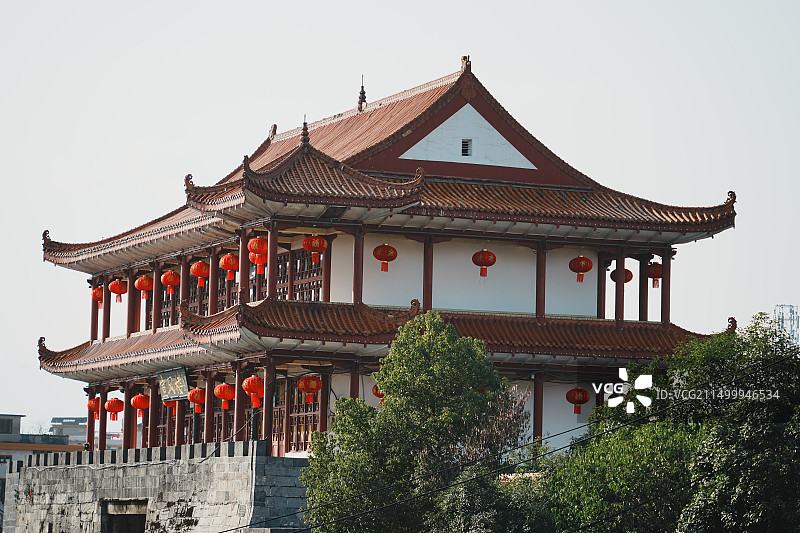 湖南武冈城墙 宣风楼图片素材