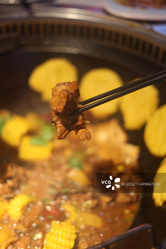 东北铁锅炖图片素材