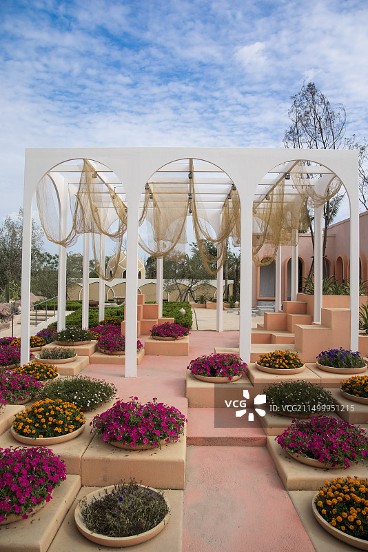 成都世园会之非斯园：浓郁阿拉伯风情图片素材