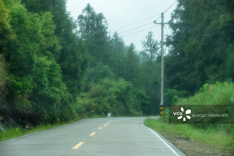 福建武夷山区825/826县道沿途风光图片素材