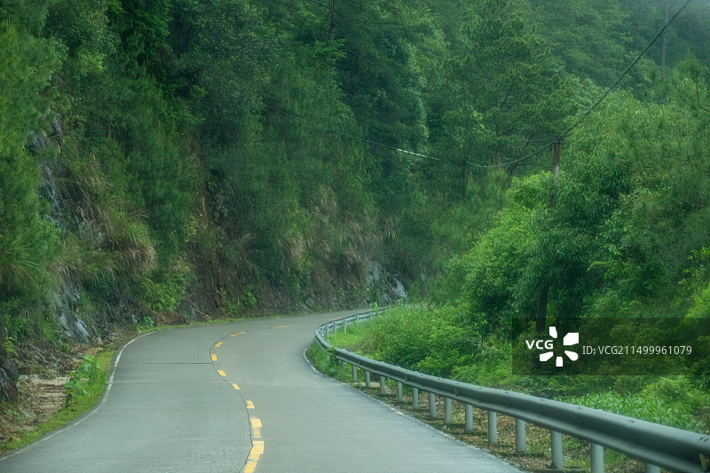 福建武夷山区825/826县道沿途风光图片素材