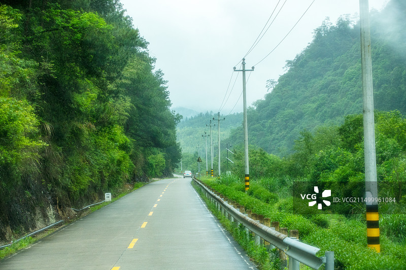 福建武夷山区825/826县道沿途风光图片素材