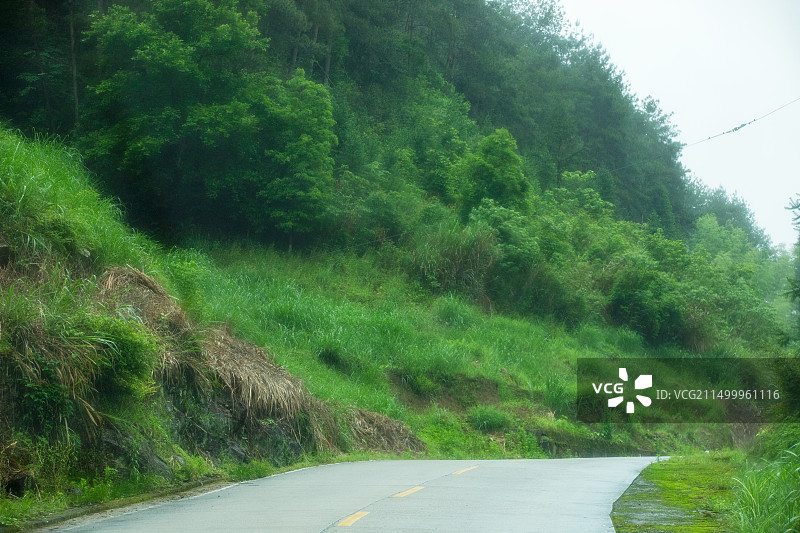 福建武夷山区825/826县道沿途风光图片素材