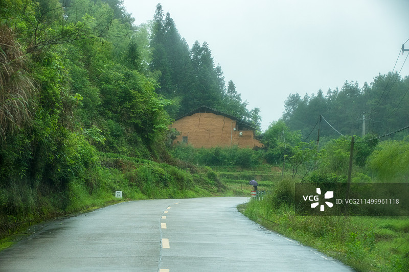福建武夷山区825/826县道沿途风光图片素材