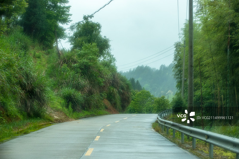 福建武夷山区825/826县道沿途风光图片素材